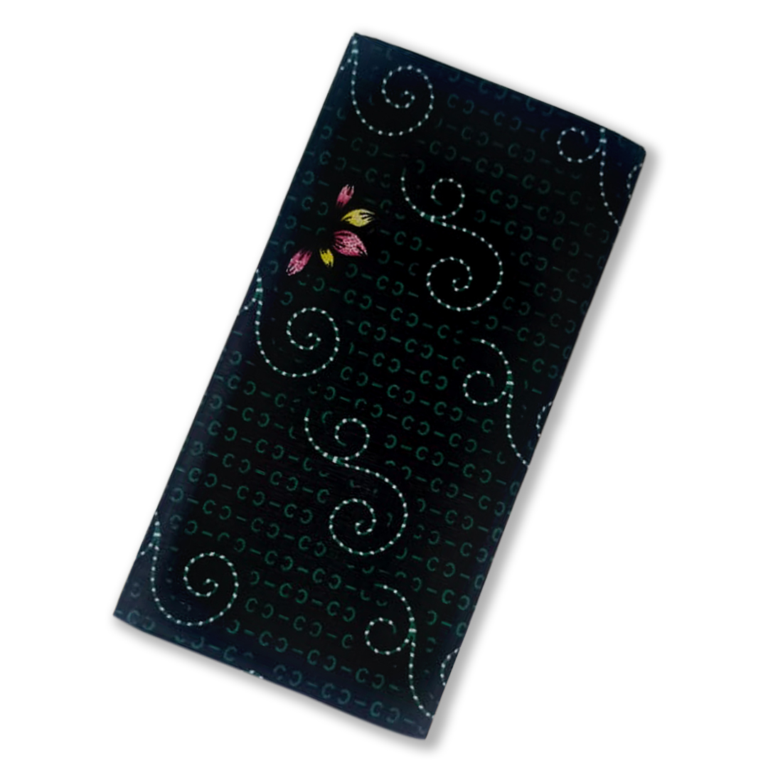 100% Cotton Printed Unstitched Classic Plus Lungi For Men - Green Colour