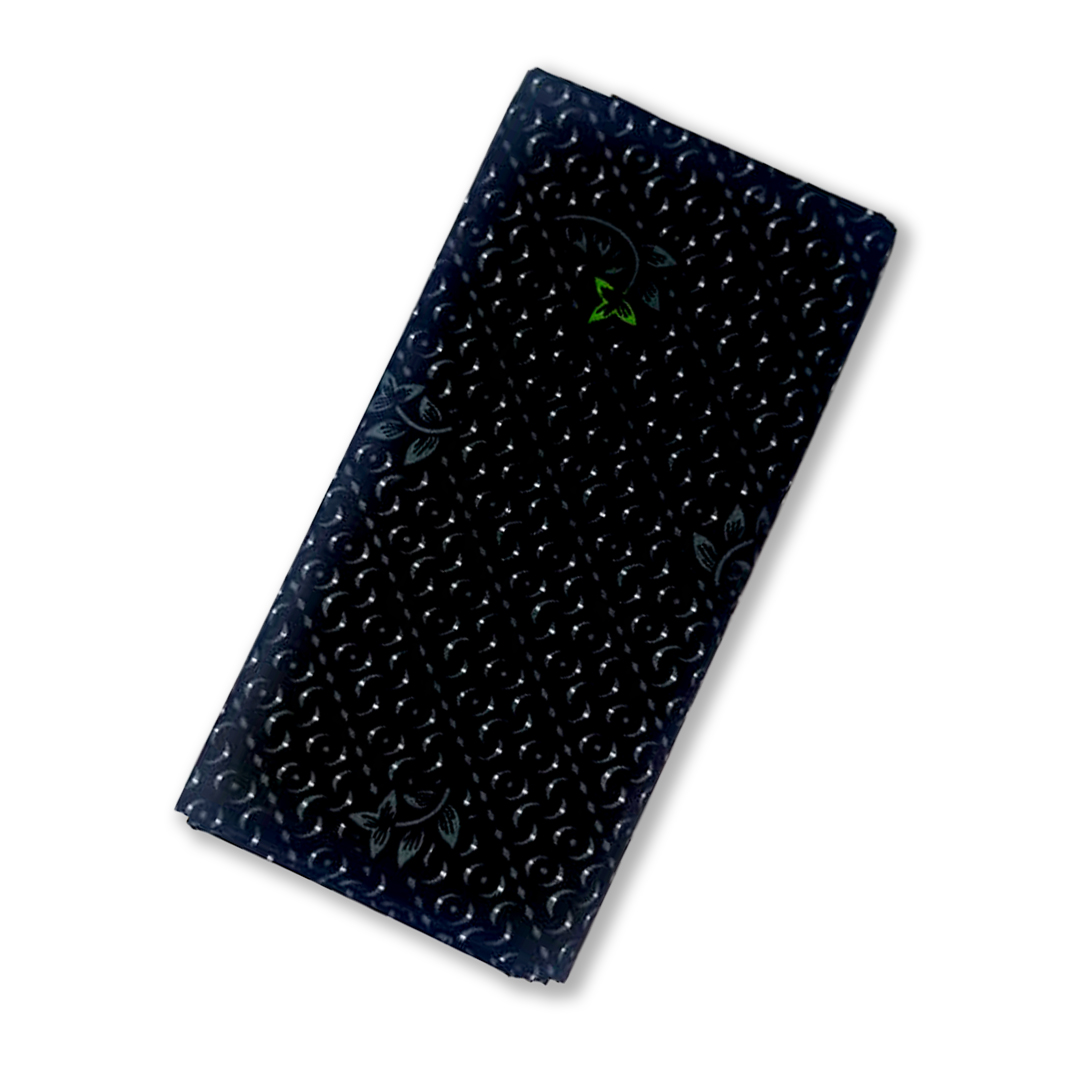 100% Cotton Printed Unstitched Medium Lungi For Men - Gray Colour