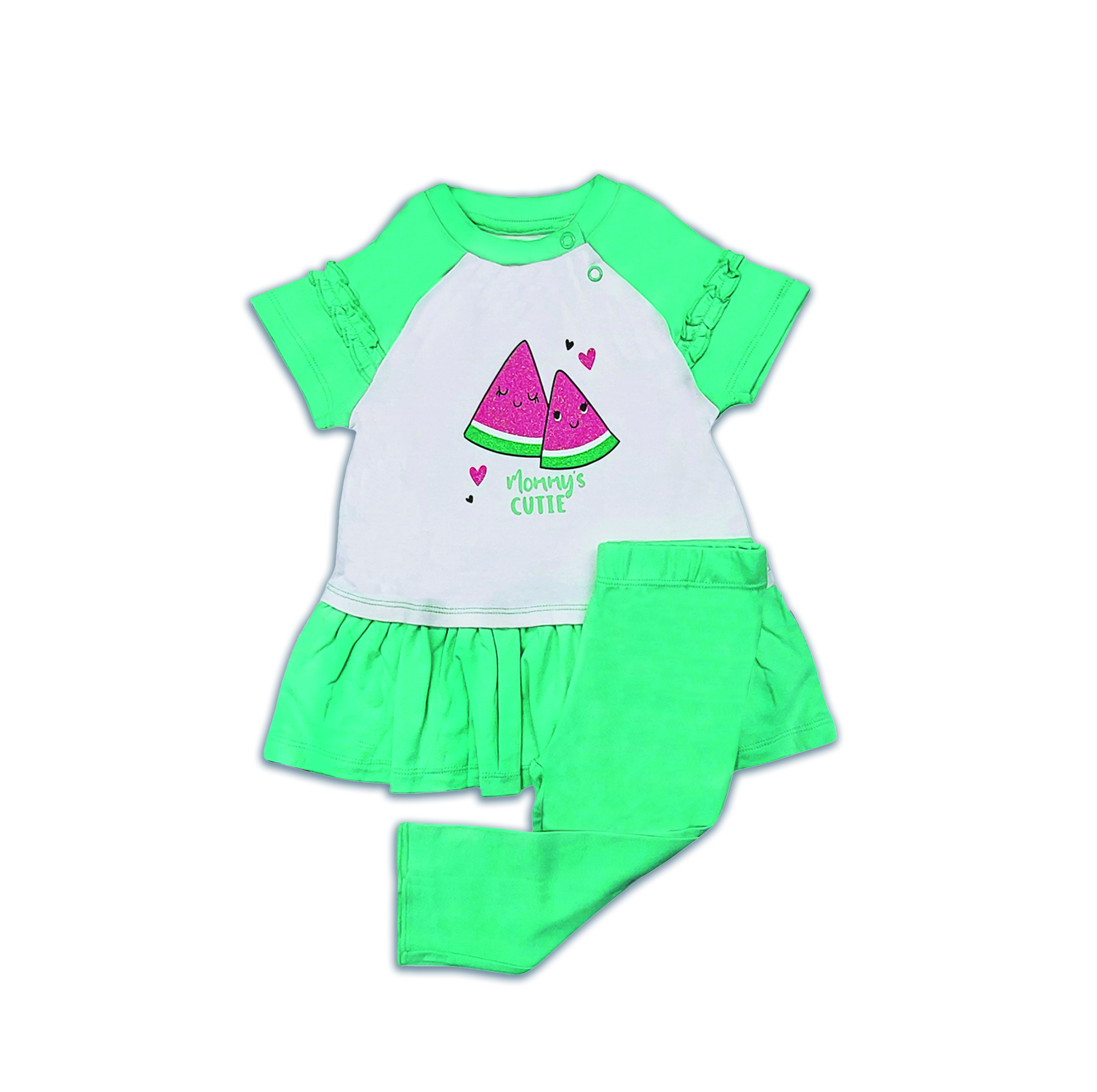 Baby Girls Full sleeve dress with Bottom | 100% Cotton | Sets of baby girl clothing Sets, BS4 231 01G Lily