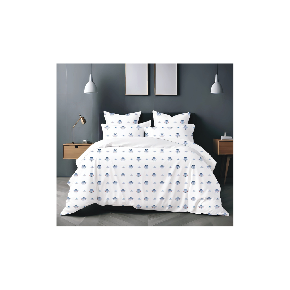 Double Cot Bedsheet with Two Pillow Covers | 100% Cotton | 160 TC | Floral Design | 806  Relax 70