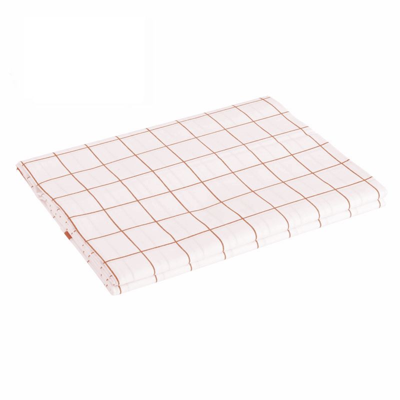 100% Cotton men's unstitched white check lungi - supreme white check - Pack Of 1 - Brown