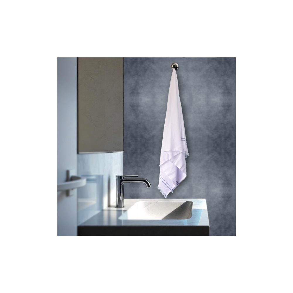 Flamingo Bath Towel I 100% Cotton Towel I Quick Drying & Super Absorbent Bath Towel for Men/Women | White(Pack of 3)