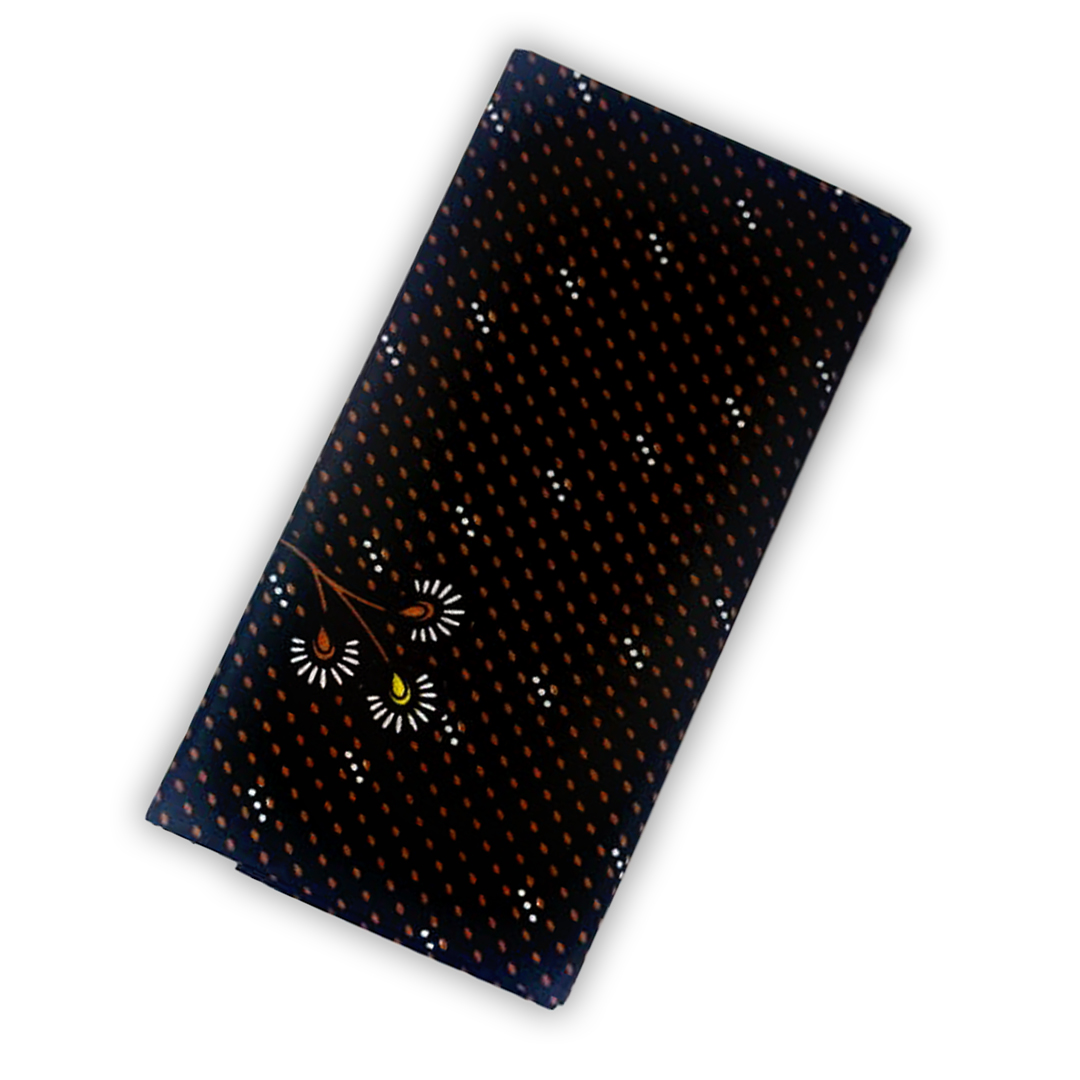 100% Cotton Printed Unstitched Lungi For Men Executive - Brown Colour