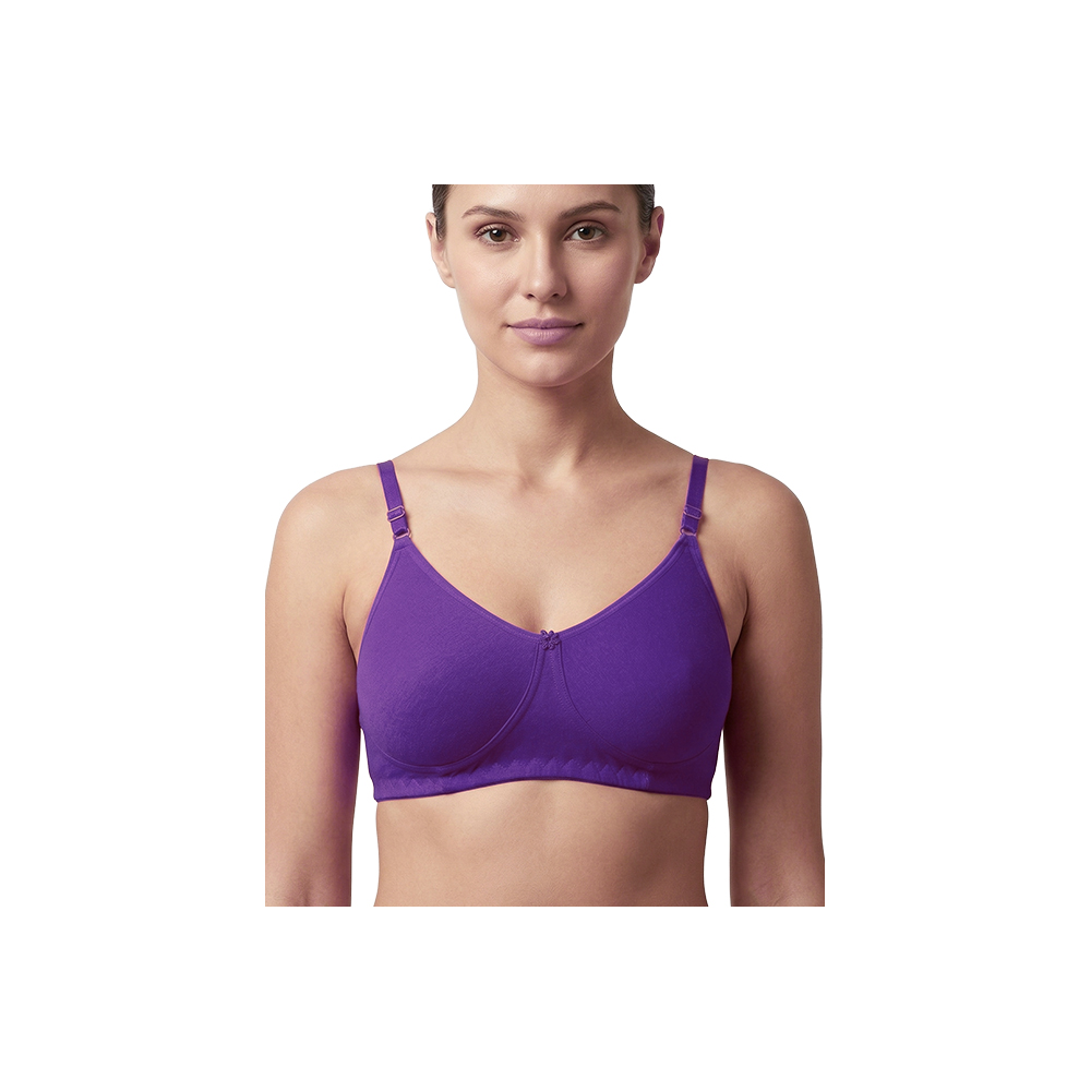 Knitted T-Shirt Bra For Women | Violet Colour - Dayana