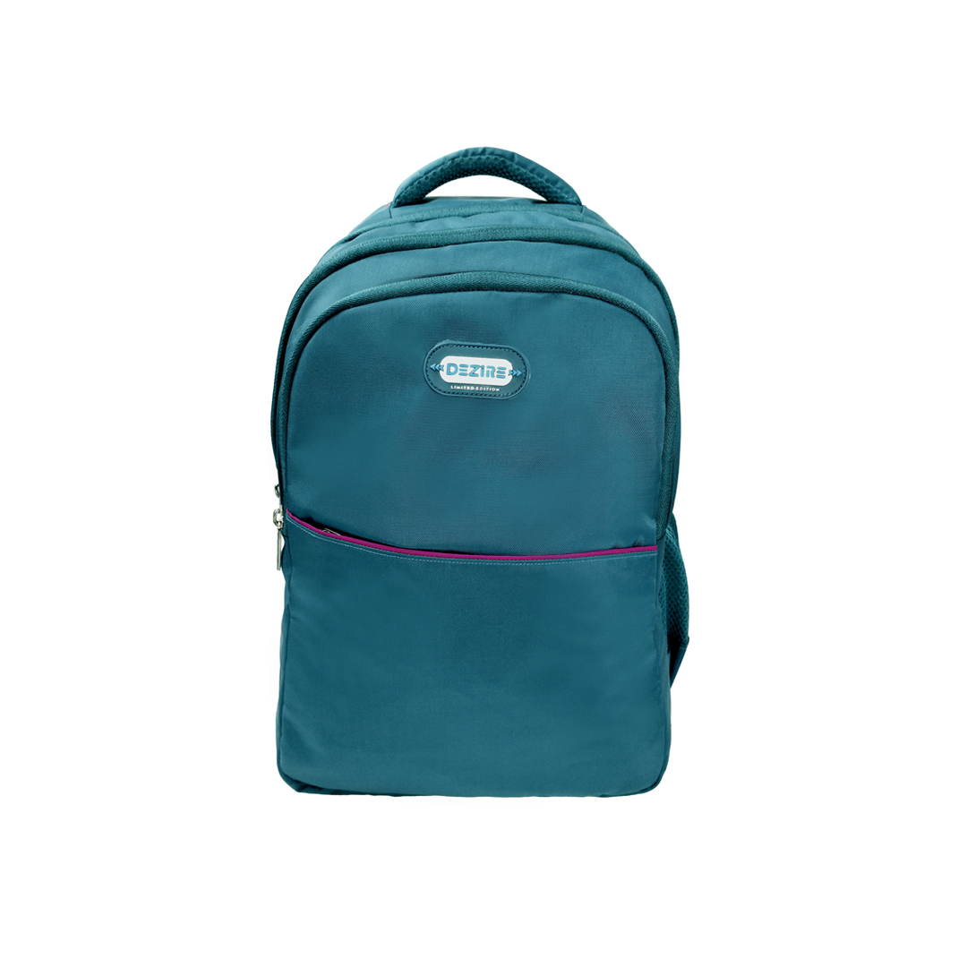 School & College Backpack for Boys & Girls | Office Back pack | Travel back pack | Dezire D 2602 | Ocean green Colour