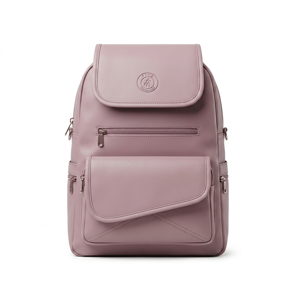 Women's & Girls Backpack | Multipocket Daypack for Travel, Shopping, Office, Outdoor | Light Lavender colour | Pinky