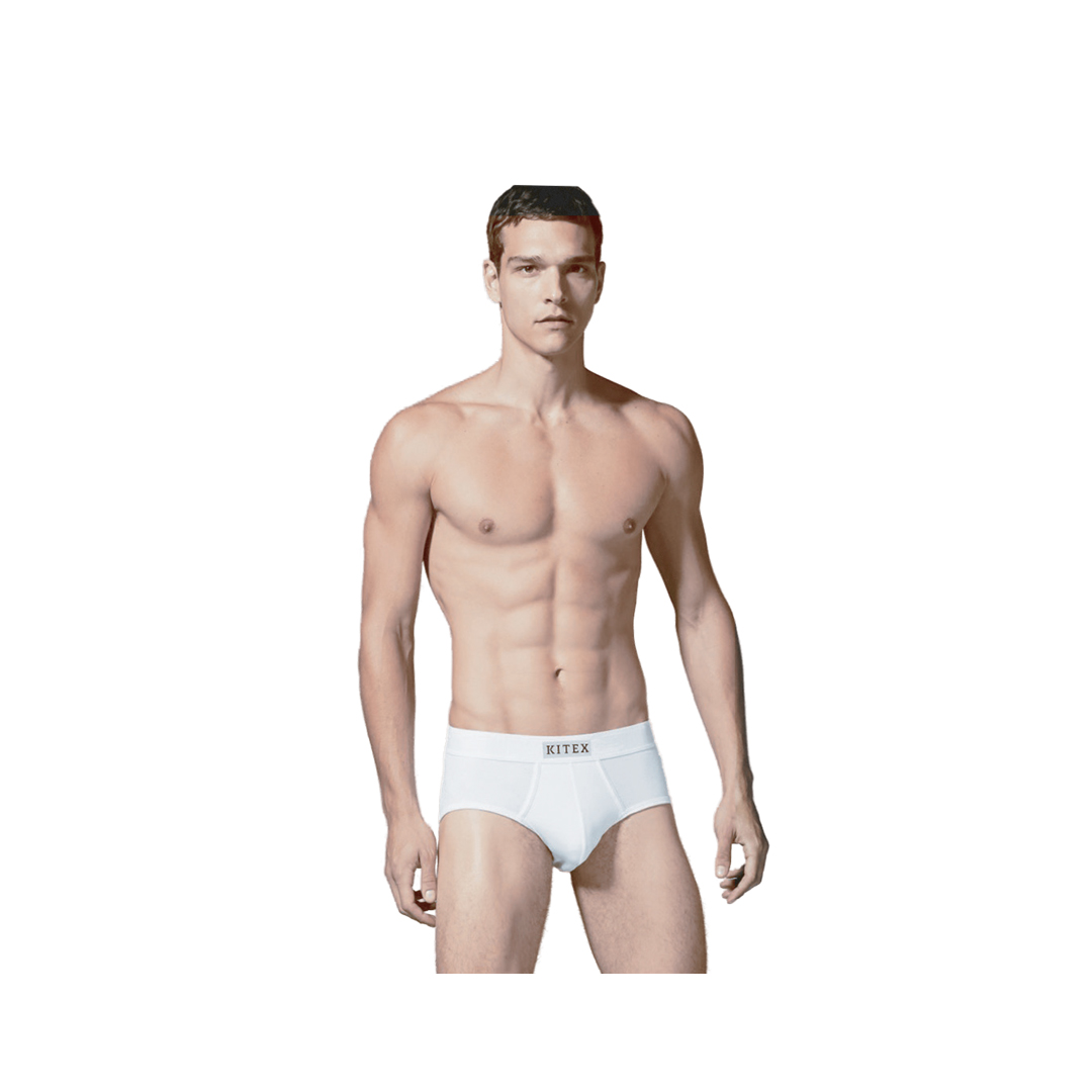 100% Cotton Men's Brief  (Pack of 3) | White Colour | Inner Elastic | Regular Plus