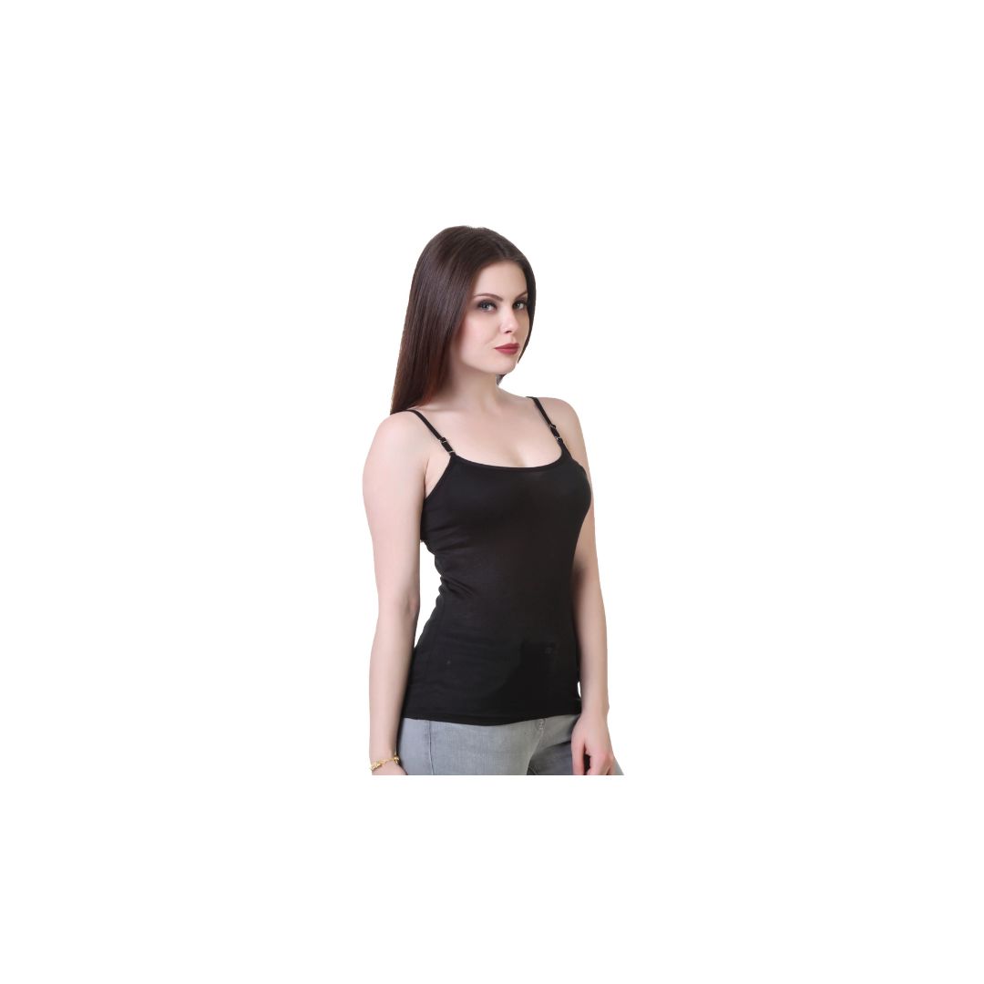Women's Cotton Camisole (Pack of 3)| Adjustable Straps | Soft & Breathable Sleeveless Tank Top | Luna