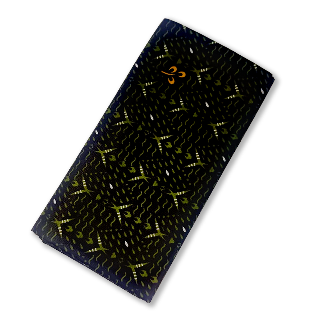 100% Cotton Printed Unstitched Economy Lungi For Men - Green colour