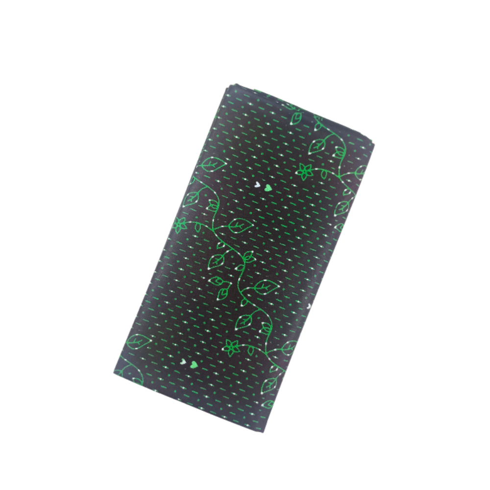 100% Cotton Printed Unstitched Lungi for Men | Dark Green Colour | Classic Plus
