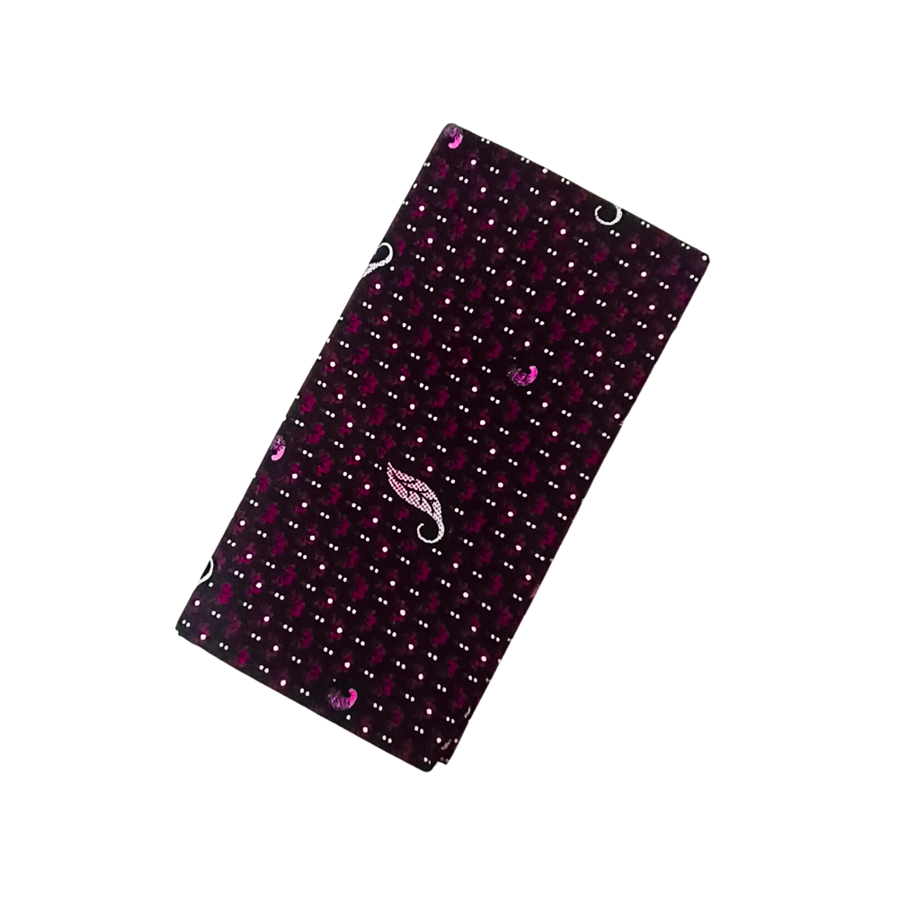 100% Cotton Printed Unstitched Medium Lungi for Men - Pink | Comfortable Traditional Wear