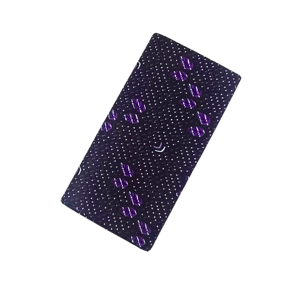100% Cotton Printed Unstitched Medium Lungi for Men - Violet | Comfortable Traditional Wear