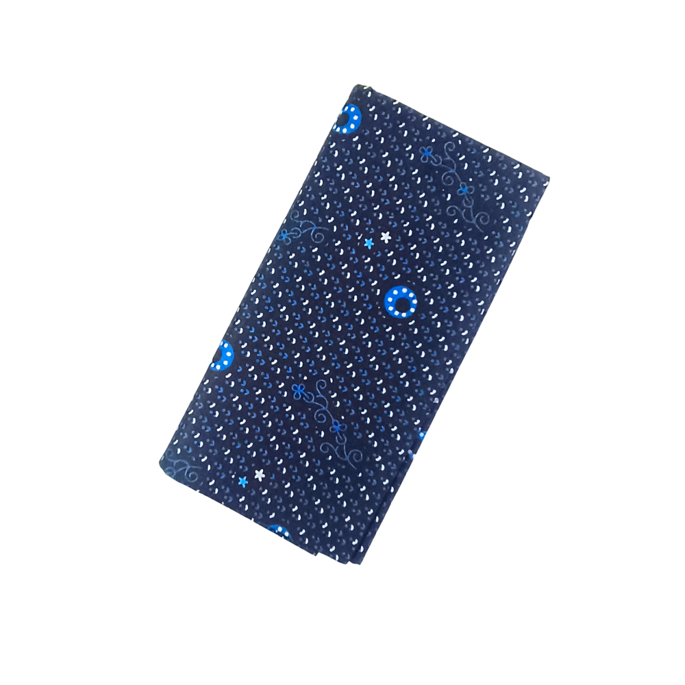 100% Cotton Printed Unstitched Medium Lungi for Men -Blue| Comfortable Traditional Wear