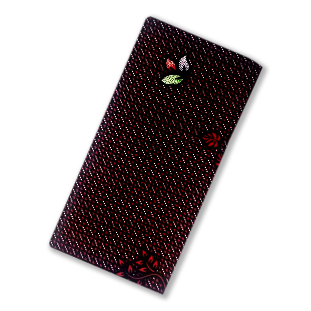 100% Cotton Printed Unstitched Economy Lungi For Men - Red colour