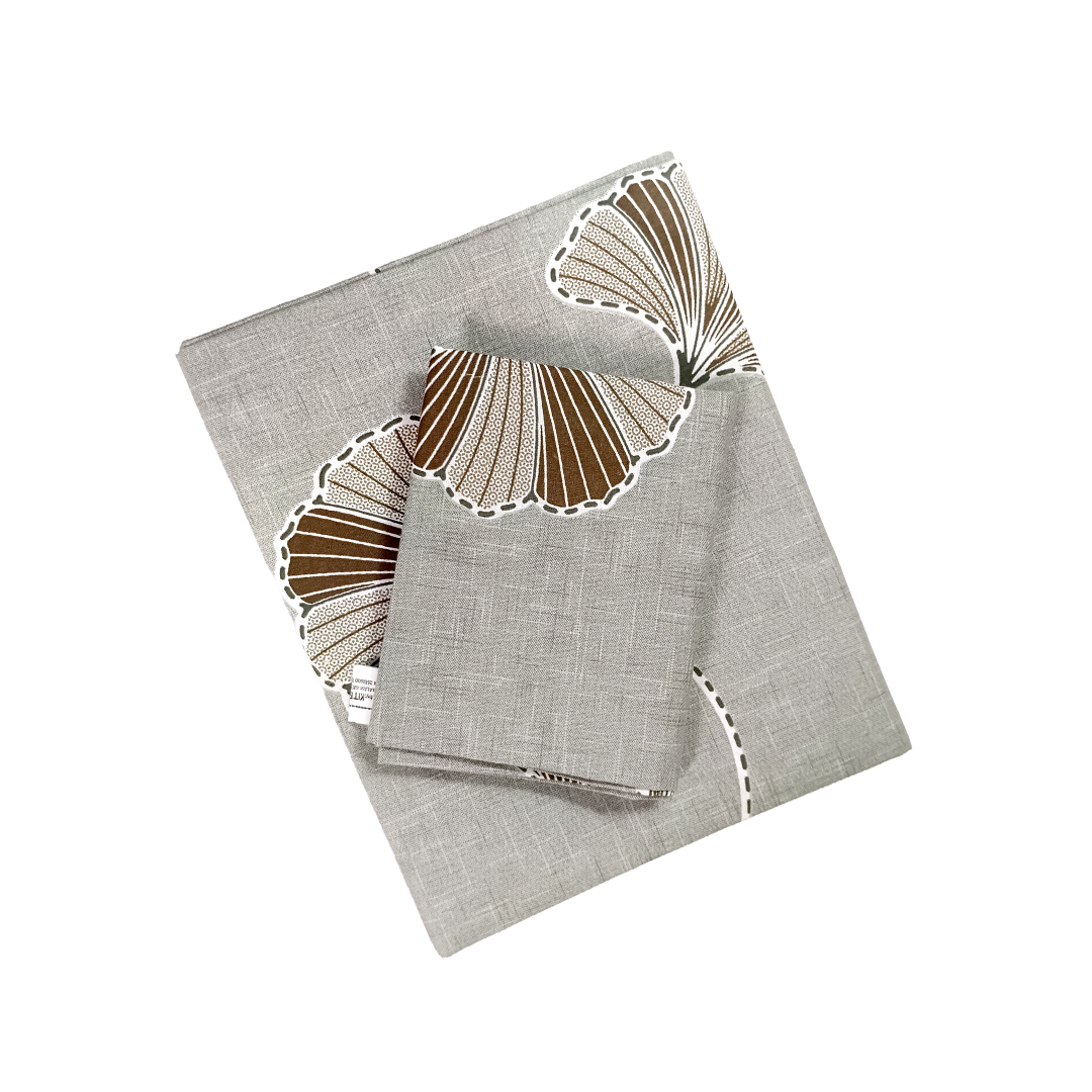 100% Cotton Single Bedsheet | Light Ash Floral Design | POLO P459(One Pillow Cover)