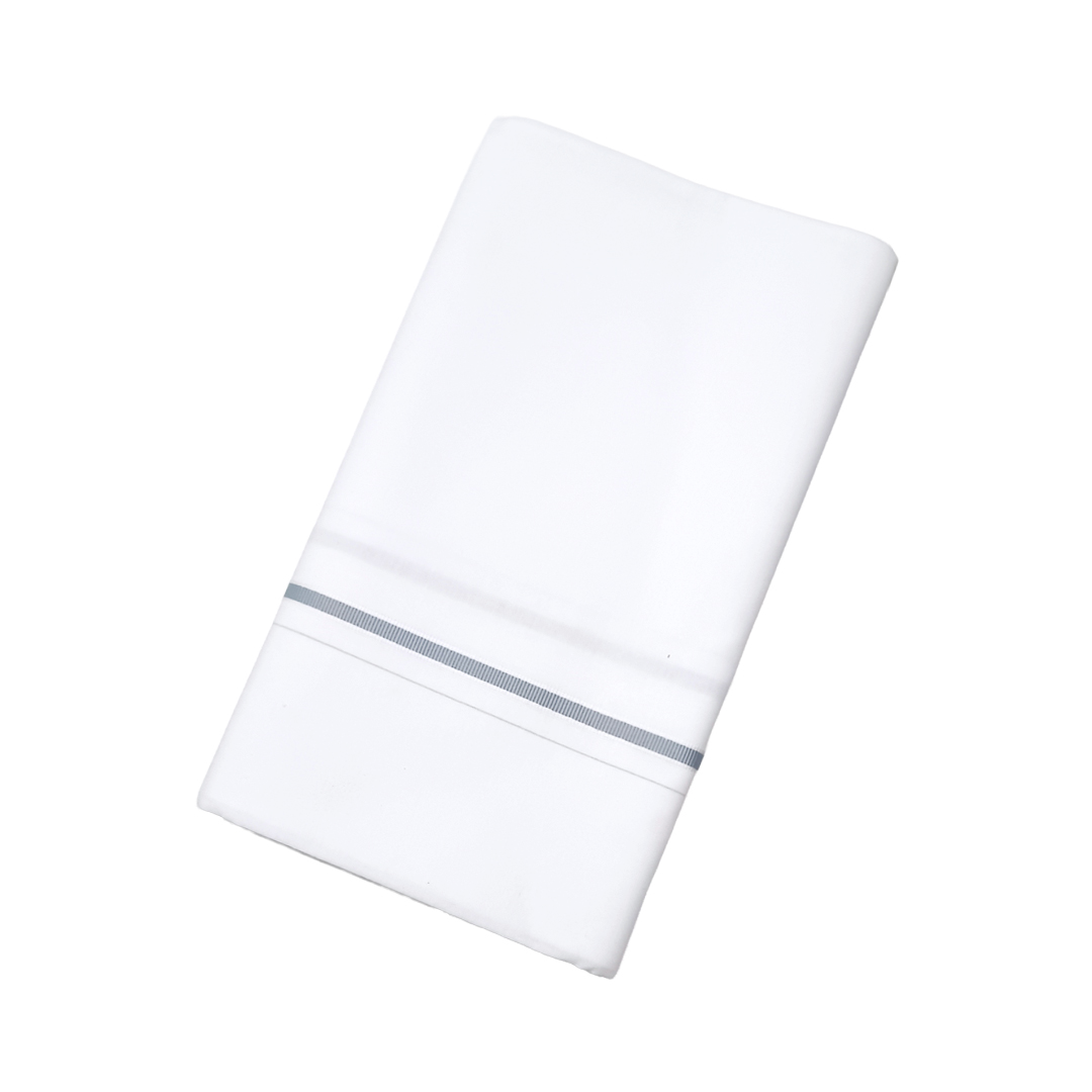 Single Dhoti For Men | 100% Cotton White Narrow Border | Ash Border | Smart Line Narrow