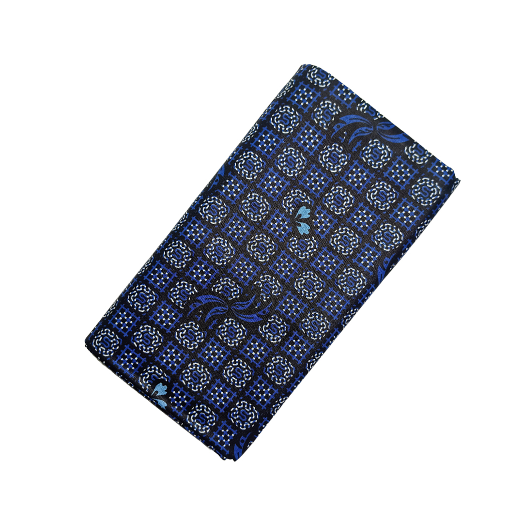 100% Cotton Unstitched Printed Lungi For Men | Daily Comfort - Blue | Comfortable Traditional Wear