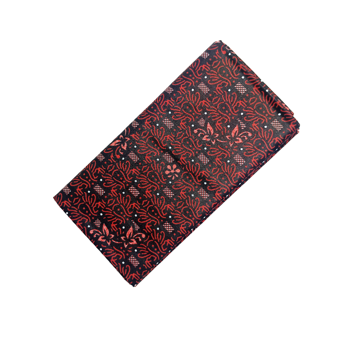 100% Cotton Unstitched Printed Lungi For Men | Daily Comfort - Red | Comfortable Traditional Wear