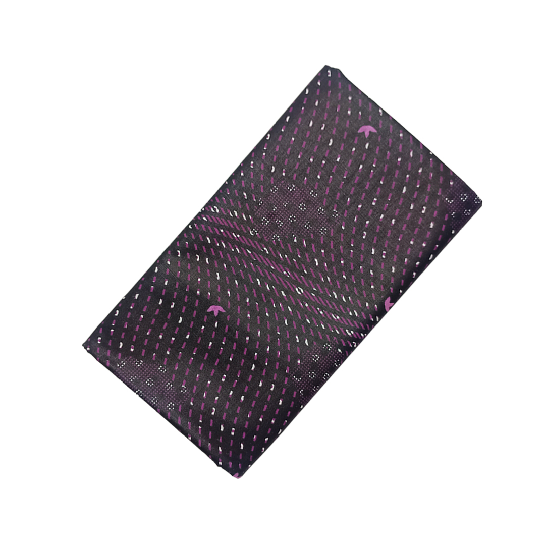 100% Cotton Unstitched Printed Lungi For Men | Royal Crown - Pink | Comfortable Traditional Wear